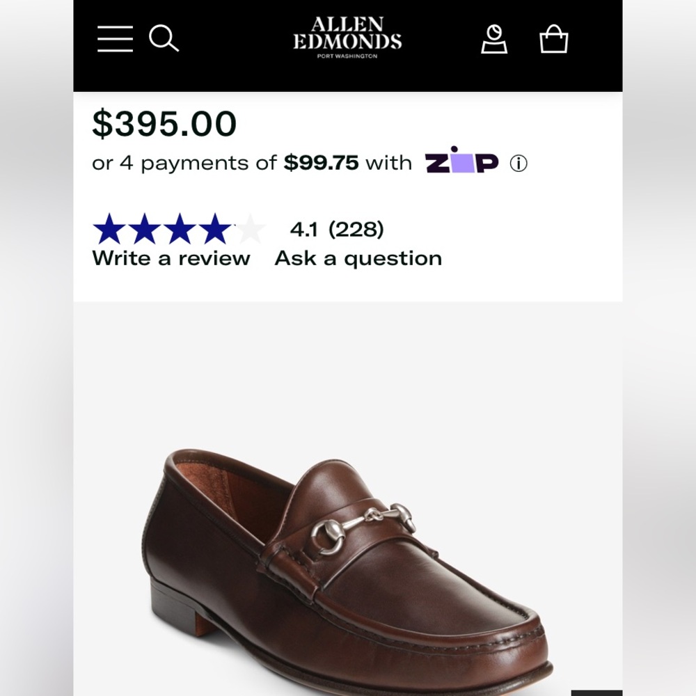 Allen Edmonds Vinci loafers